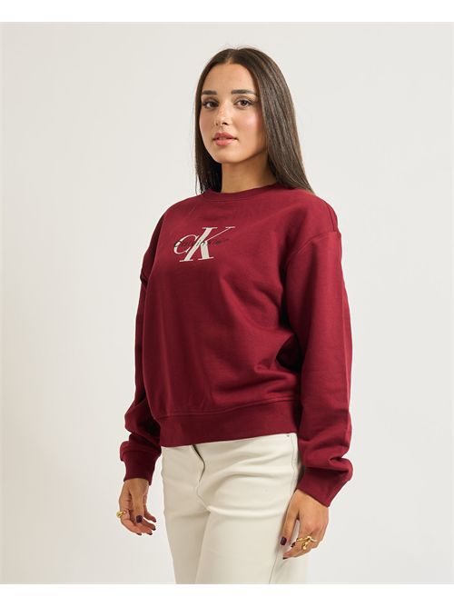 Felpa con monogramma Calvin Klein donna CALVIN KLEIN | LV047B234GWCV